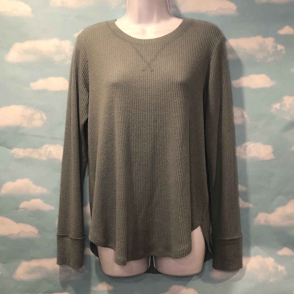 Abercrombie & Fitch Long Sleeve Blue Green Shirt